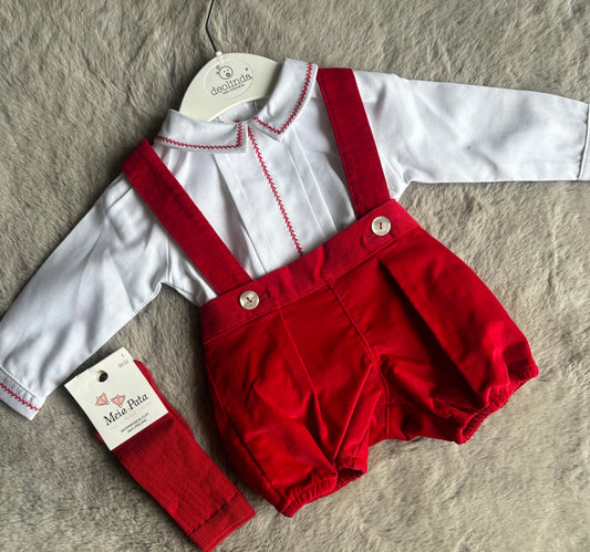 Deolinda Christmas Red boys outfit