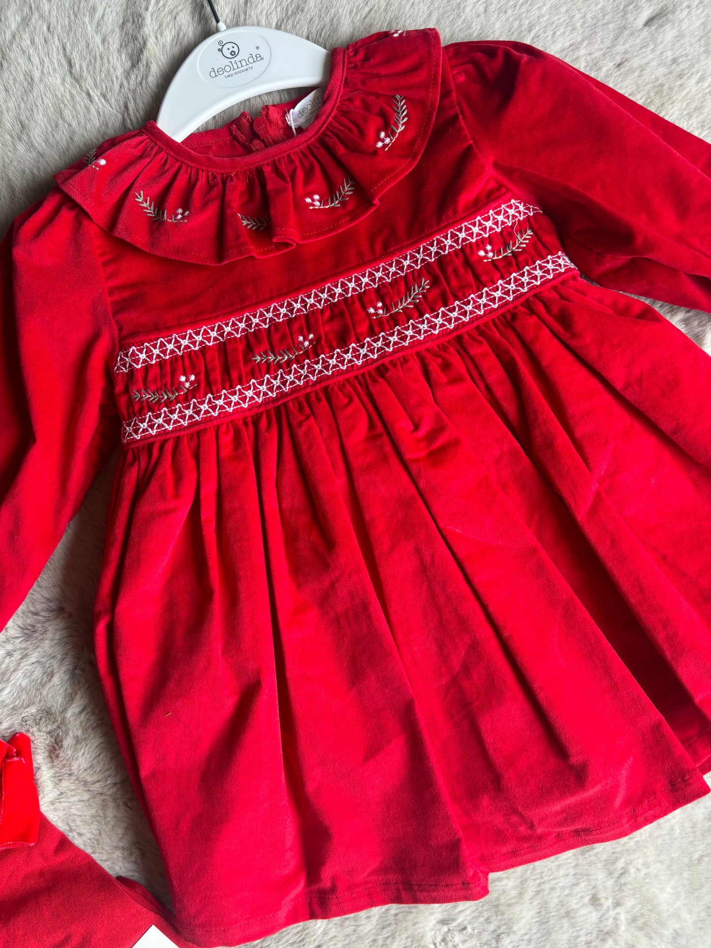 Deolinda Red Bow Dress