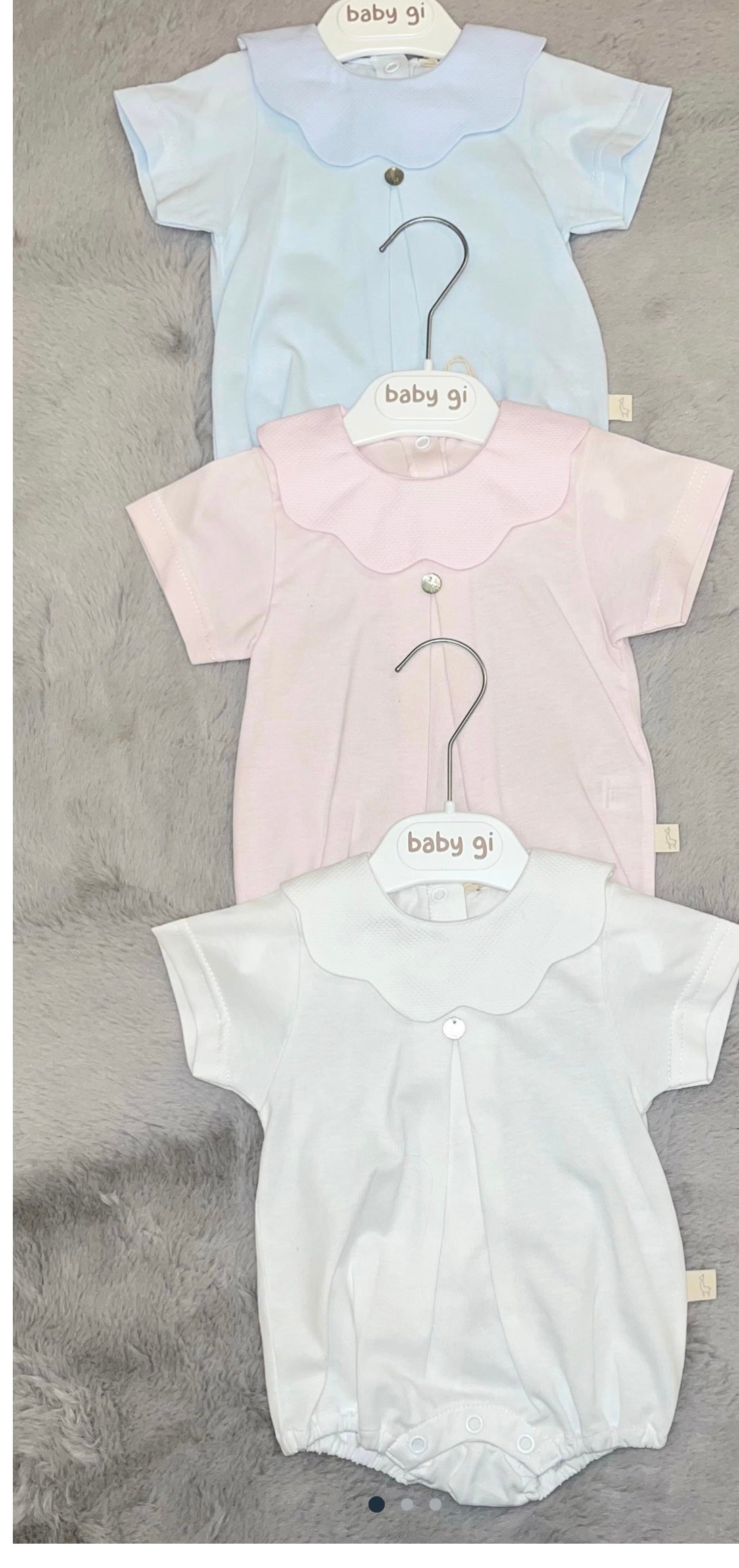 Baby Gi scallop rompers