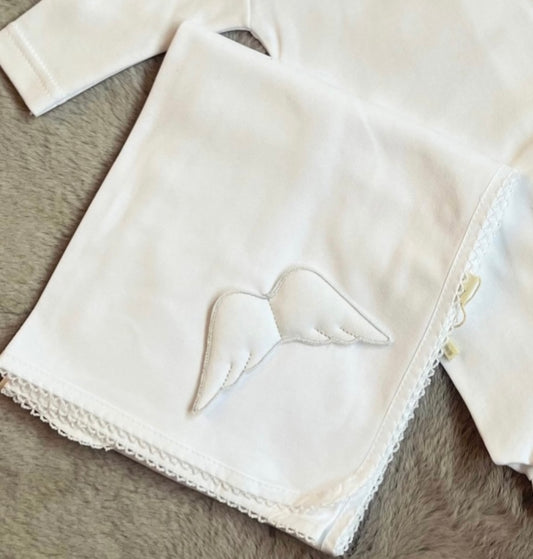 Baby Gi Angel wing cotton interlock