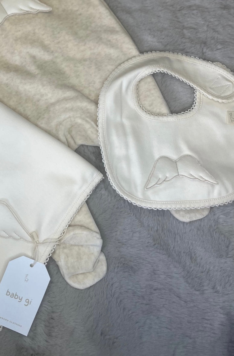 Angel Wings neutral bib