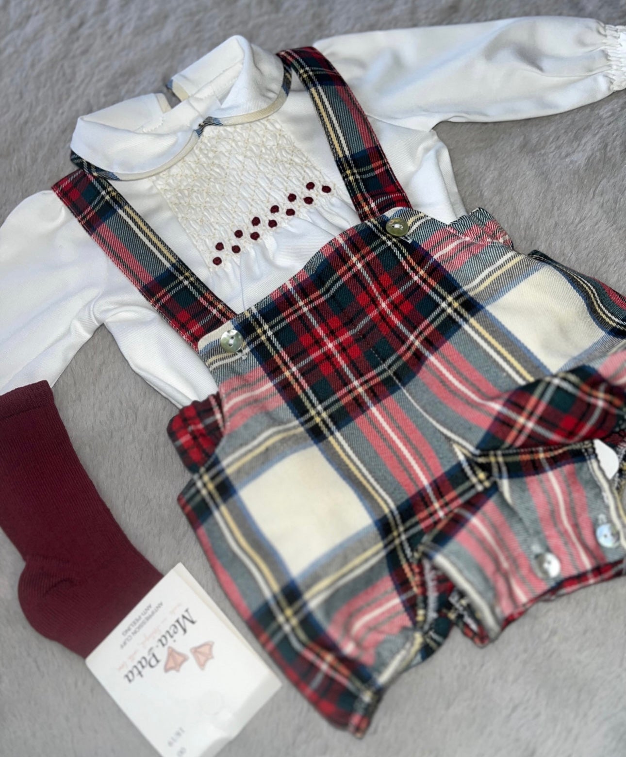 Fofettes tartan boys set