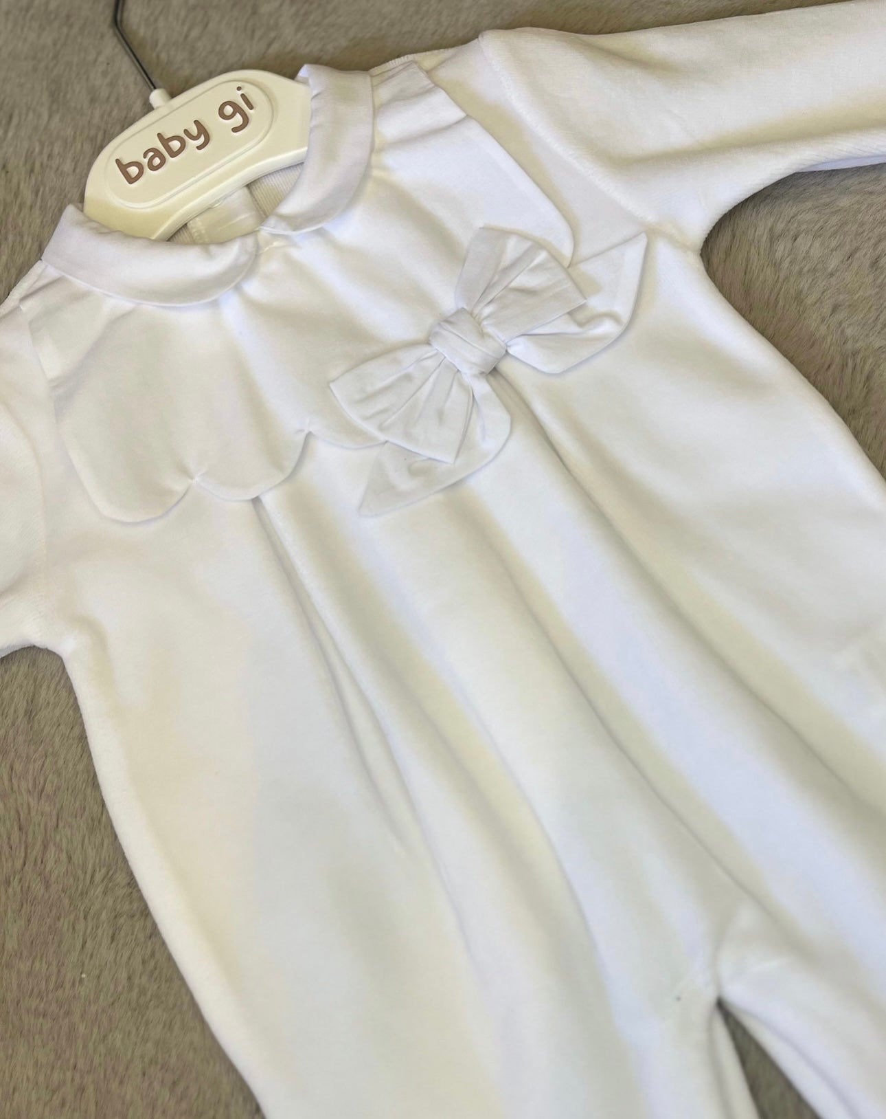 Baby Gi bow babygrow