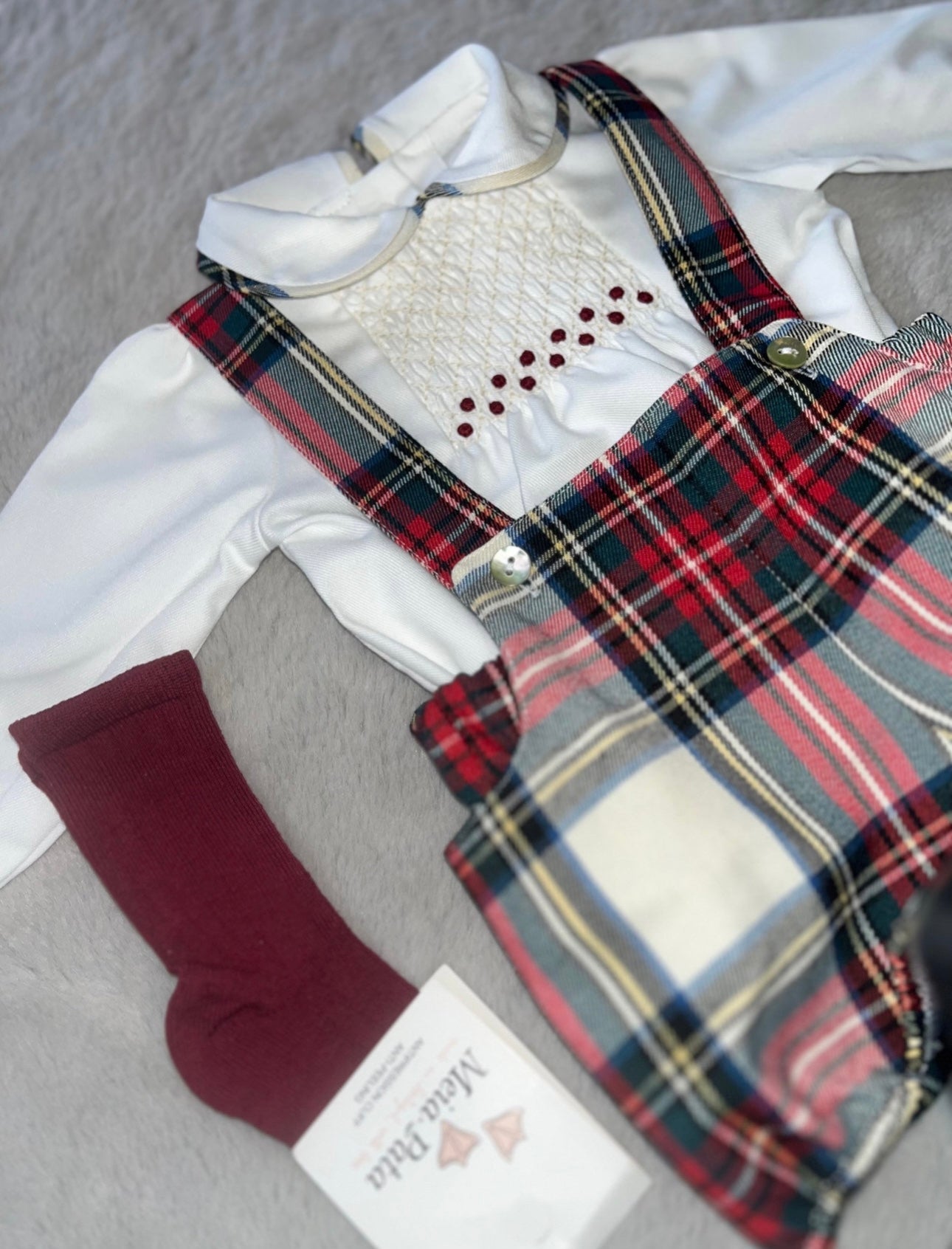 Fofettes tartan boys set