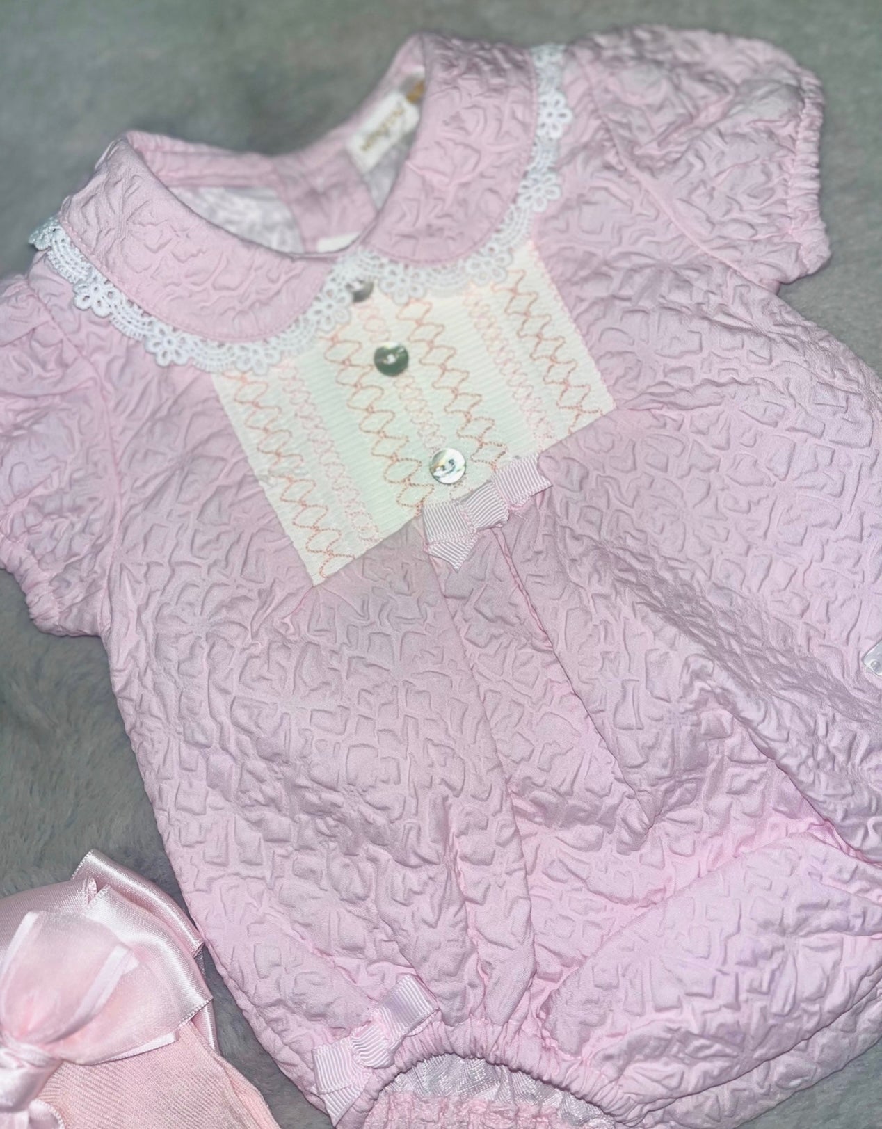 Mintini pink romper