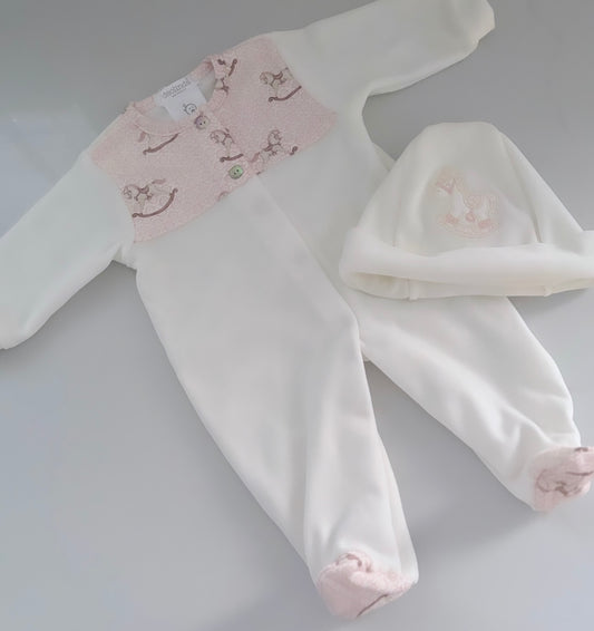 Deolinda rocking horse babygrow