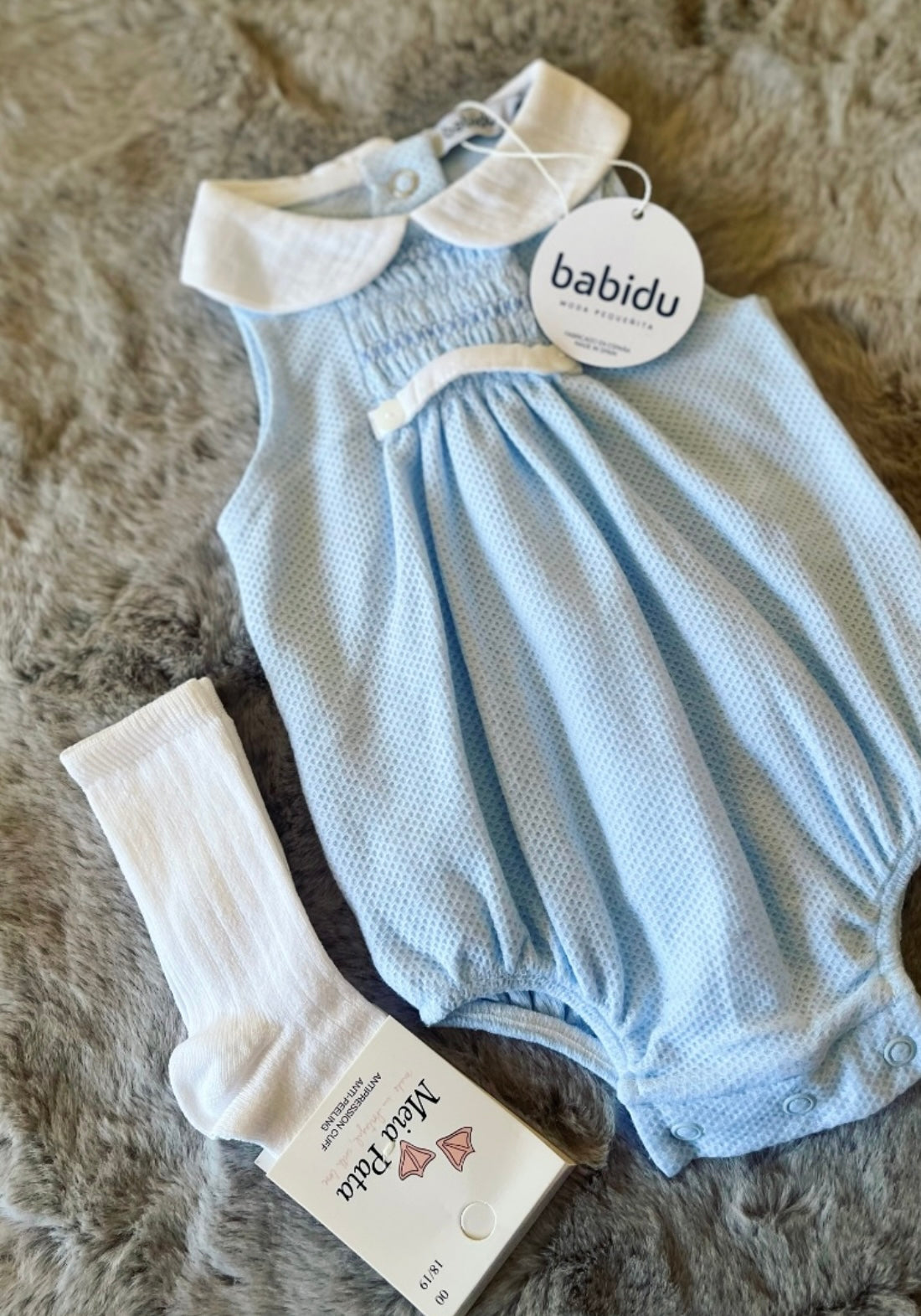 Babidu blue romper